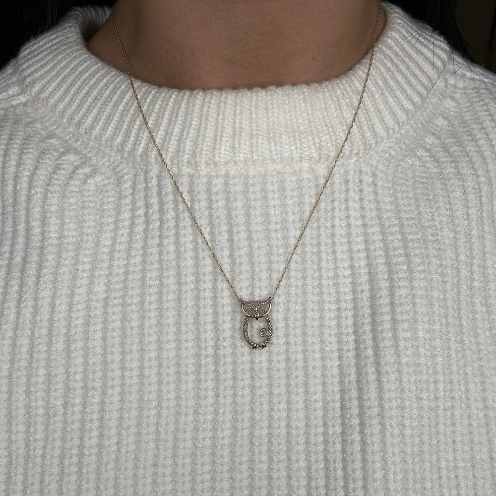 Gold Owl Necklace